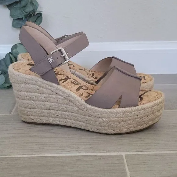 NIB Sam Edelman Maura Espadrille Wedge Sandal size 10.5 - Picture 3 of 13